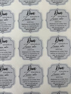 Dua zamzam stickers | grijs