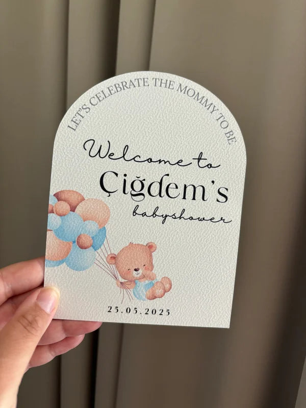 Welcome to | babyshower Tafelkaarten | Boy or girl