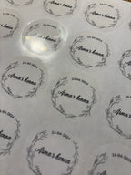Transparante ronde stickers