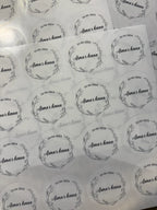 Transparante ronde stickers