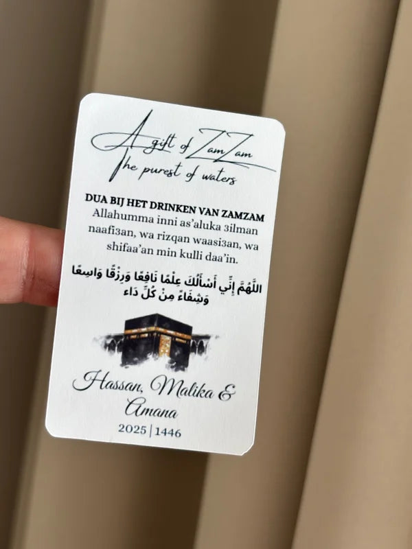 A gift of zamzam stickers
