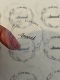 Transparante ronde stickers