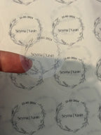 Transparante ronde stickers