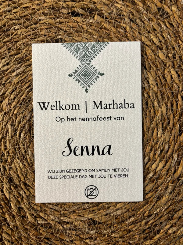 Tafelkaart Henna