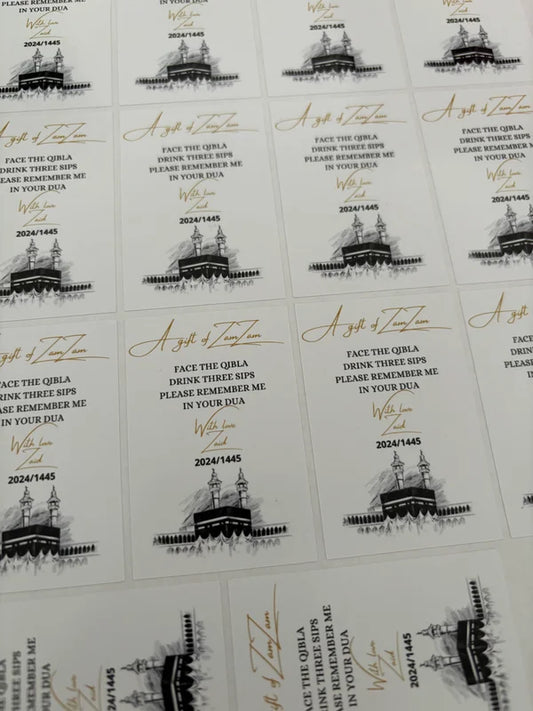 Zamzam stickers || with love