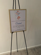 Babyshower welkomslijst A3