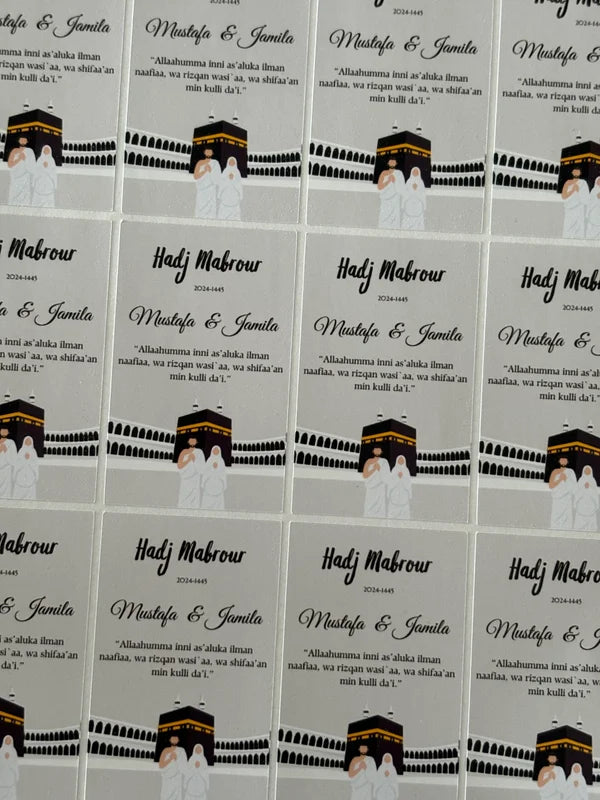 Hadj/Umrah Mubarak stickers