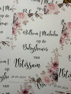 Babyshower Tafelkaart