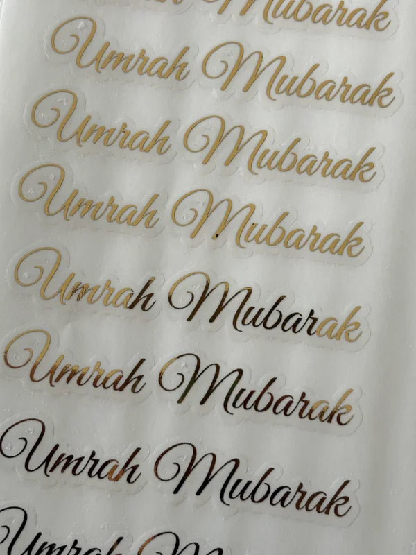 Umrah & Hadj gouden stickers
