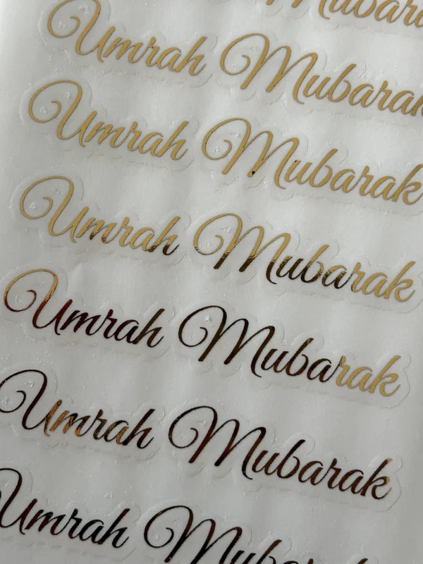 Umrah & Hadj gouden stickers