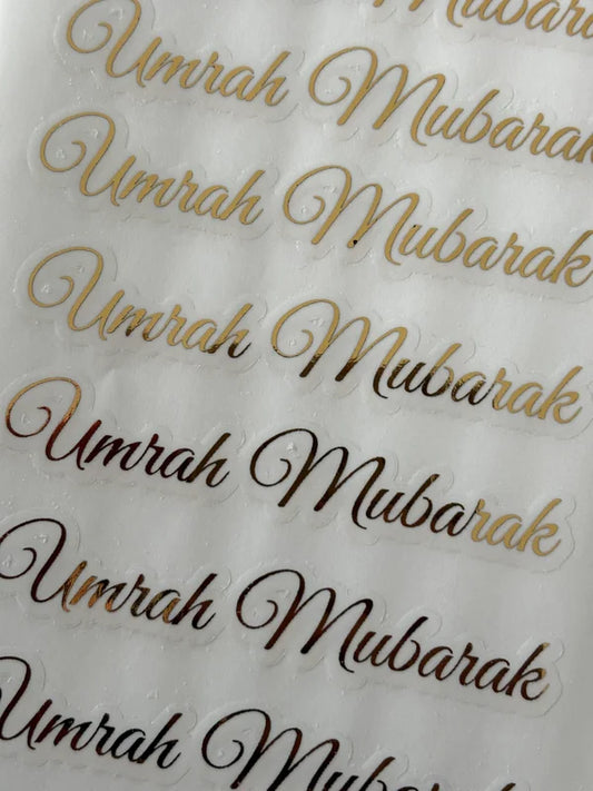 Umrah & Hadj gouden stickers
