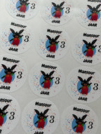 BING traktatie stickers