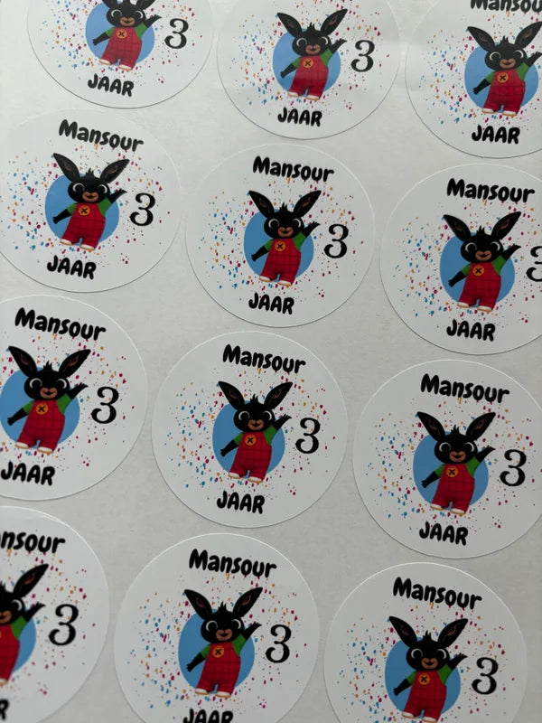 BING traktatie stickers