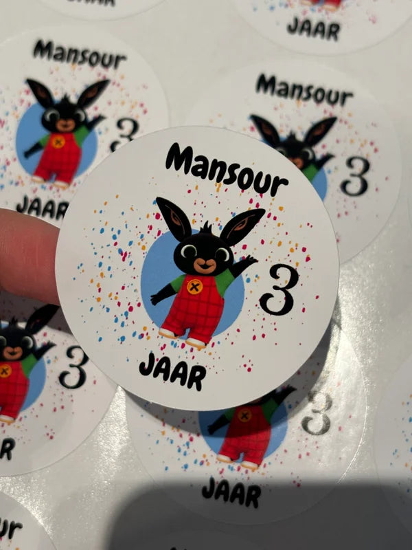 BING traktatie stickers