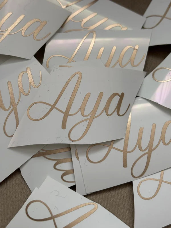 Gouden vinyl stickers