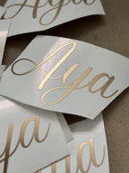Gouden vinyl stickers