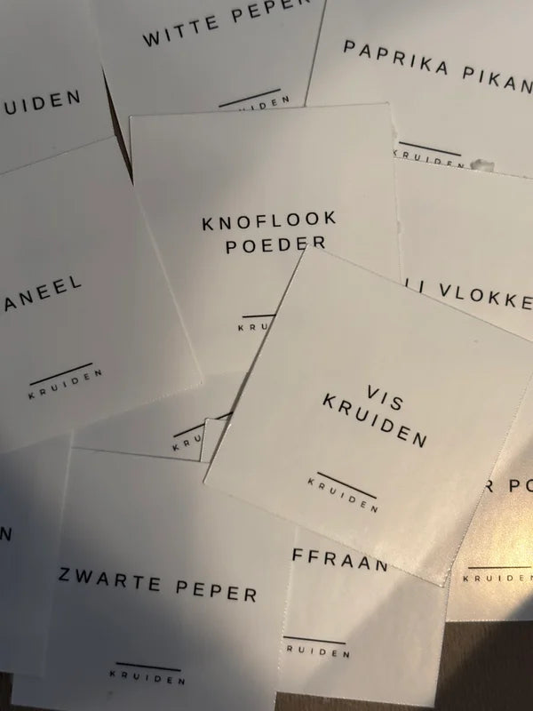Kruidenlabels | wit