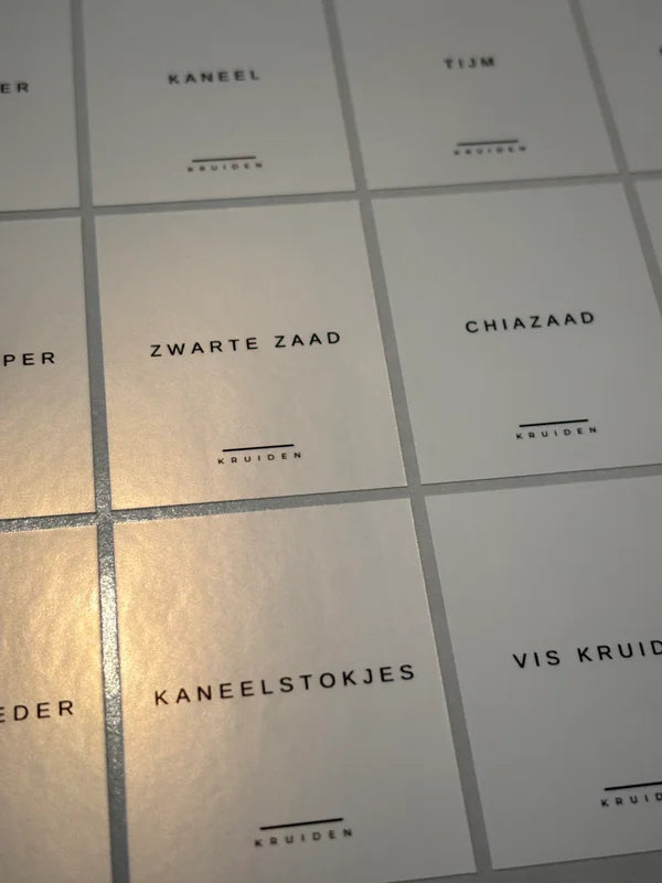 Kruidenlabels | Arimo |4x5