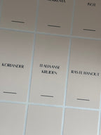 kruidenlabels Beige Alta