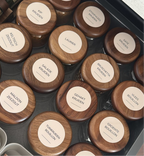 kruidenlabels Beige rond