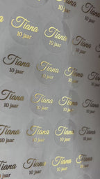 Goudfolie stickers