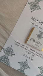 Henna Tafelkaart | met mini chocolade