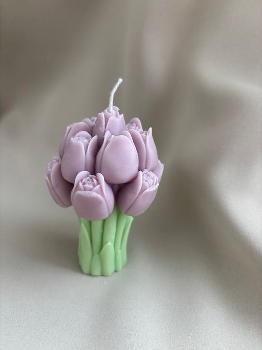 tulpenkaars voor babyshower, geboorte, bruiloft, verloving of andere feestjes